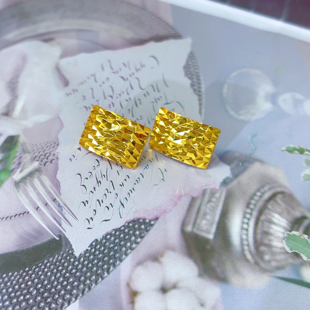 铜合金耳饰 473新款耳环爆款白搭时尚方形款式白搭时尚