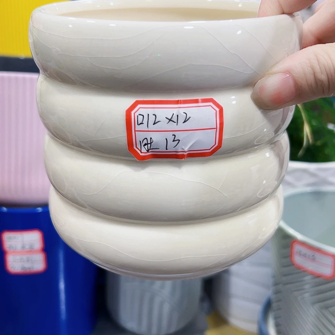外贸尾单陶瓷花盆凑单10米包邮