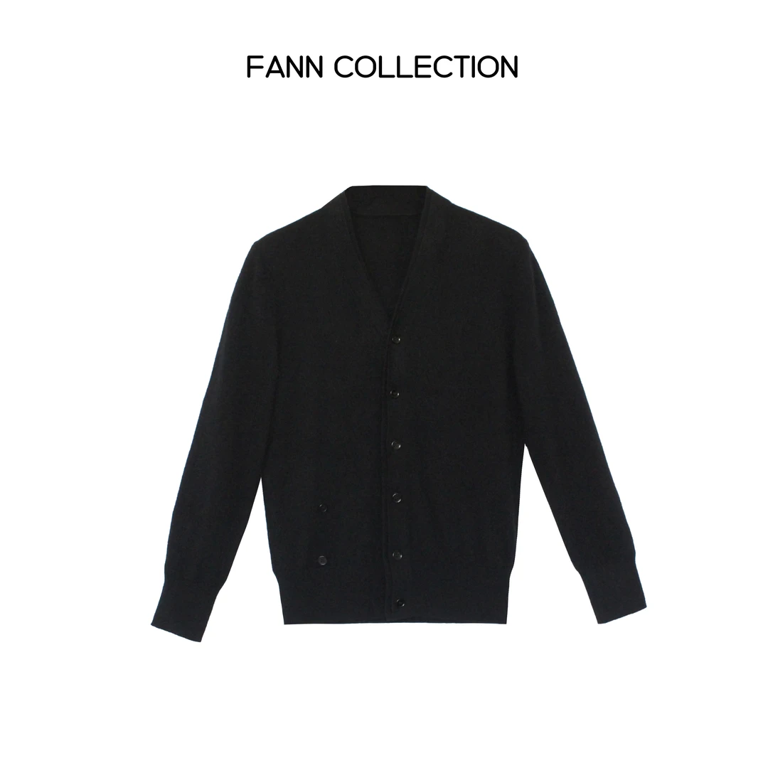 饭饭FANN COLLECTION 单排扣经典长袖针织开衫外套FANND055