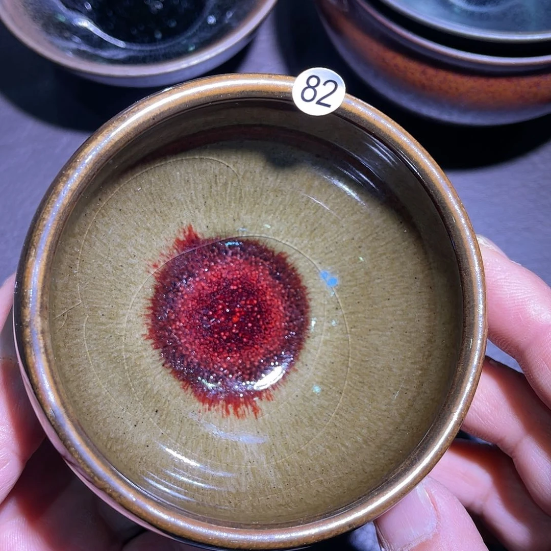 茶盏龙窑柴烧玉子钵钵器型8.8口径