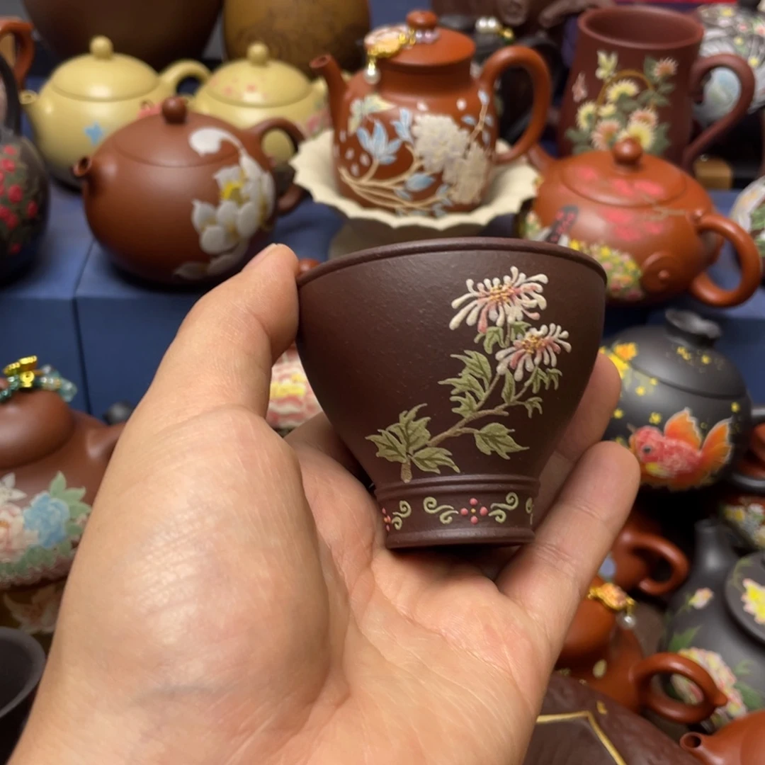 紫砂茶杯紫砂主人杯100cc