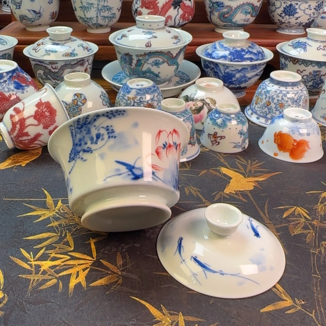 马蹄盖碗鳜鱼盖碗一个