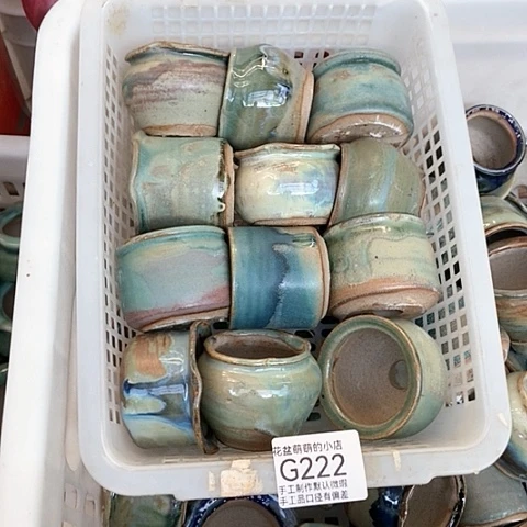 紫砂花盆222微瑕品口径4到5左右