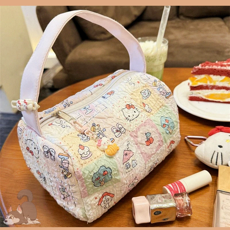 2025新款卡通猫咪便捷化妆洗漱包外出旅行收纳包大容量立体手提g