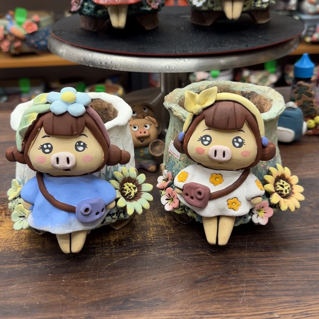 【闪购商品】肉*粗陶手捏