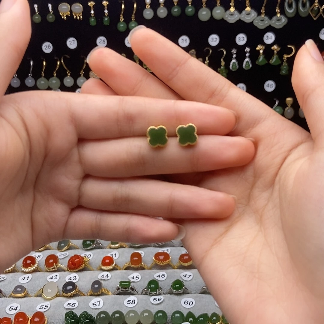 和田玉银S925镶嵌颈饰