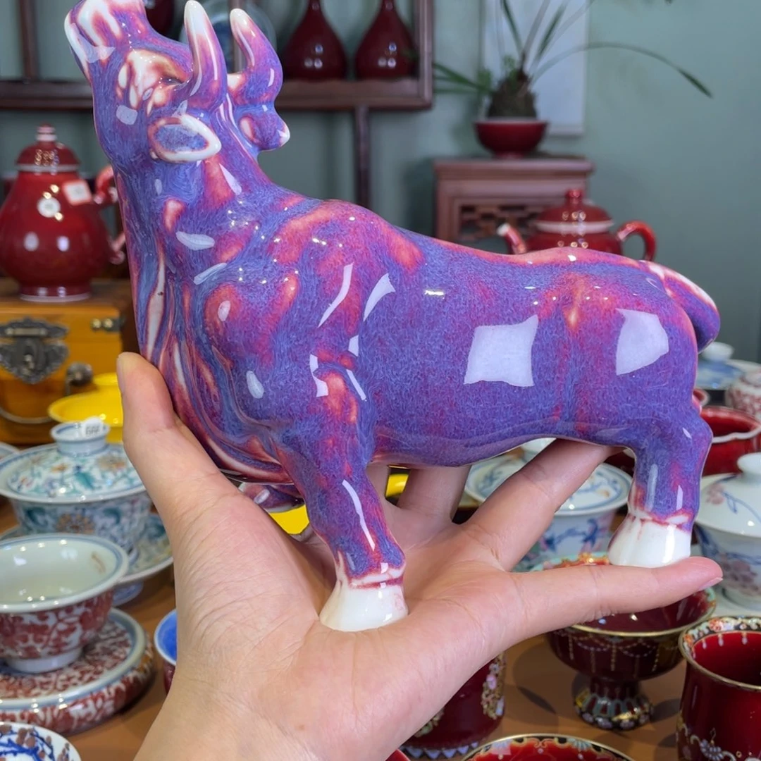 清欢雅玩原矿玫瑰紫牛气冲天