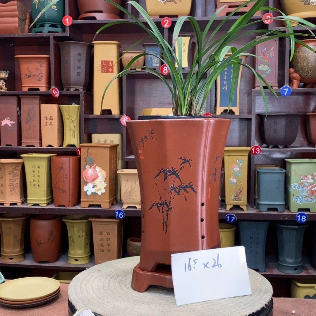 紫砂艺术紫砂花盆