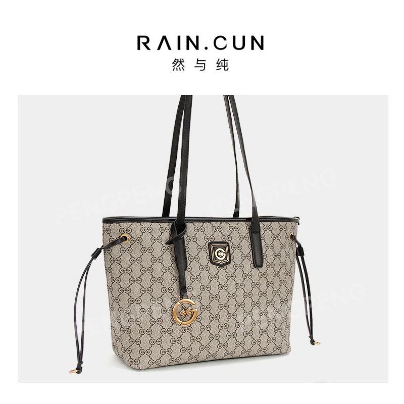 RAIN.CUN  ZT-95056-黑色 轻奢女士时尚通勤小众百搭单肩包