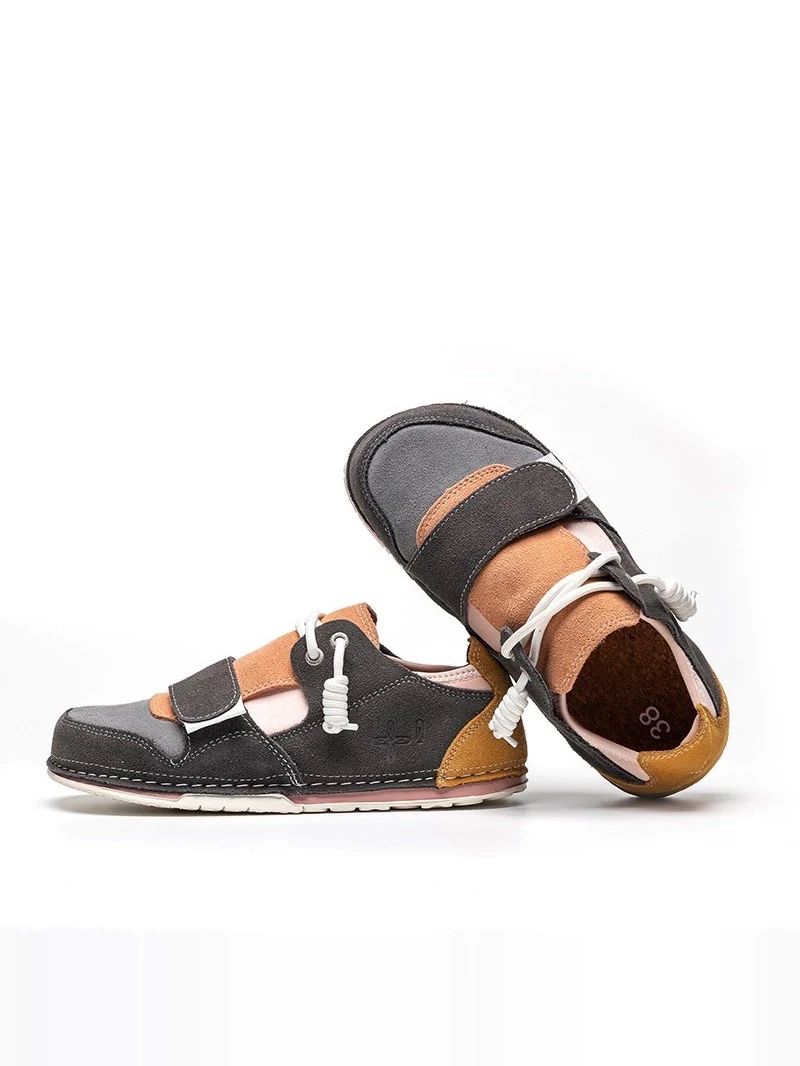 帆布鞋平底。丑萌鞋。纯手工。压缩木质鞋垫