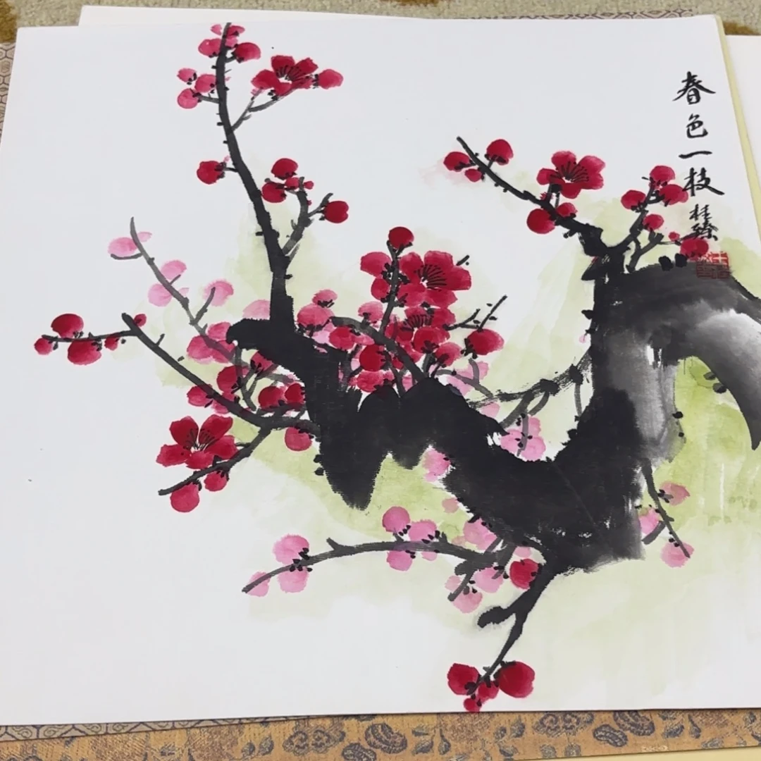 国画38-38卡纸作品艺