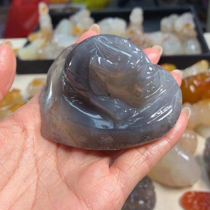 玛瑙/玉髓未镶嵌吊坠(不含链)