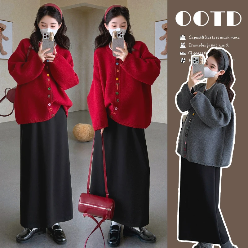 韩系休闲时尚孕妇秋季新款套装洋气宽松显瘦气质舒适高质量两件套