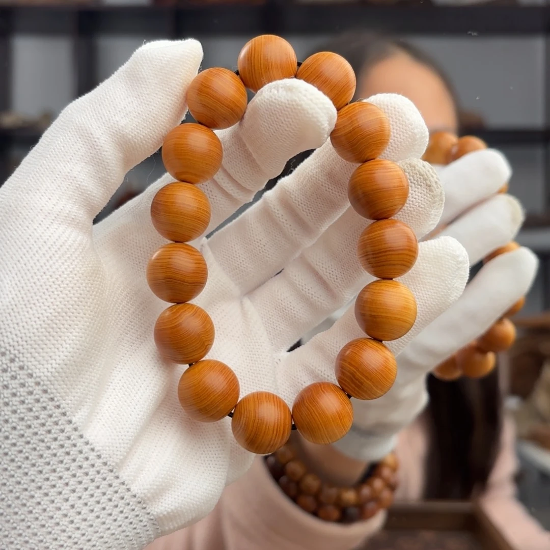 手串/手链柏木（崖柏） 鸡油黄蚕丝1.5板根料药香18.6