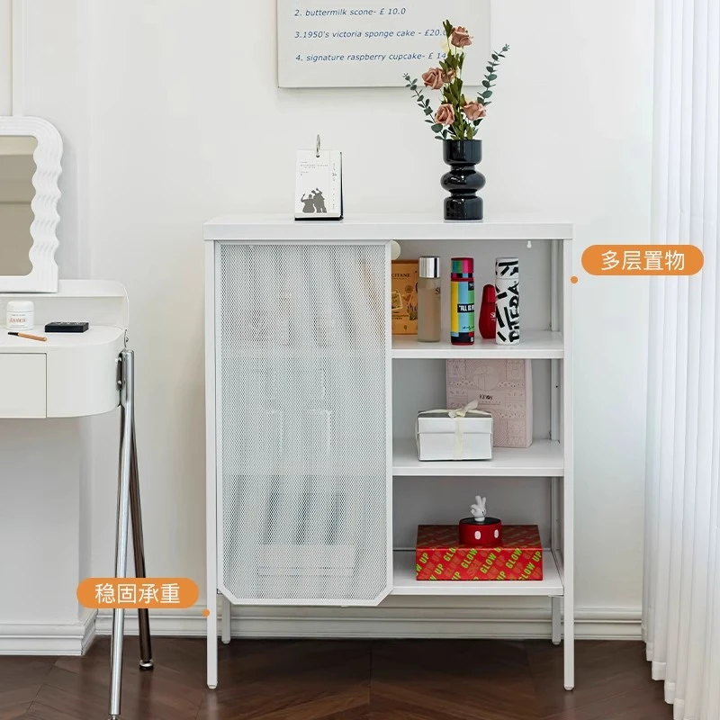 简约铁艺电视柜网门推拉收纳柜茶水柜水吧台喂养台小户型储物柜