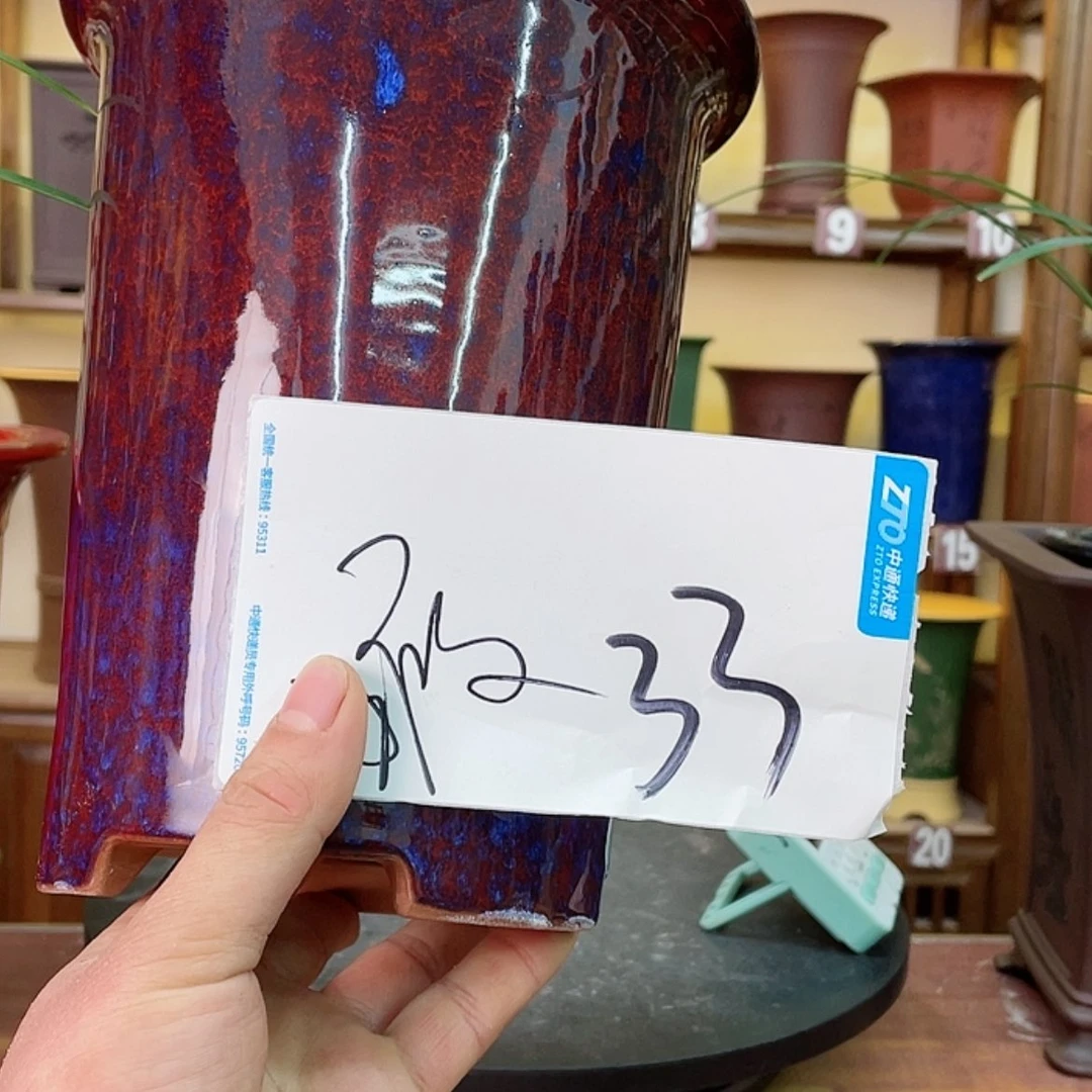【闪购商品】紫砂花盆画*完兰花755558555477744455