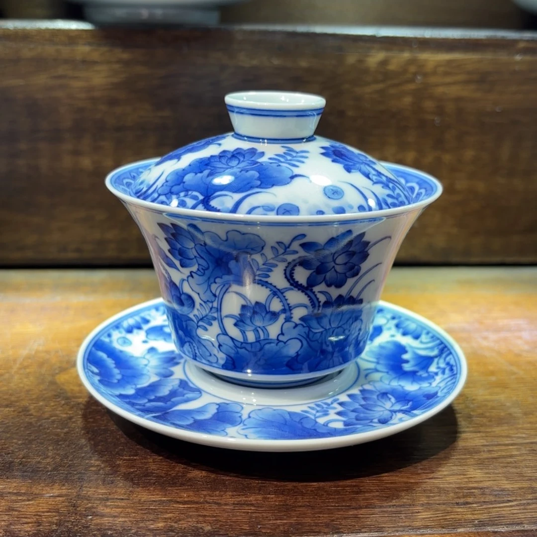 瓷片手工手绘陶瓷茶具