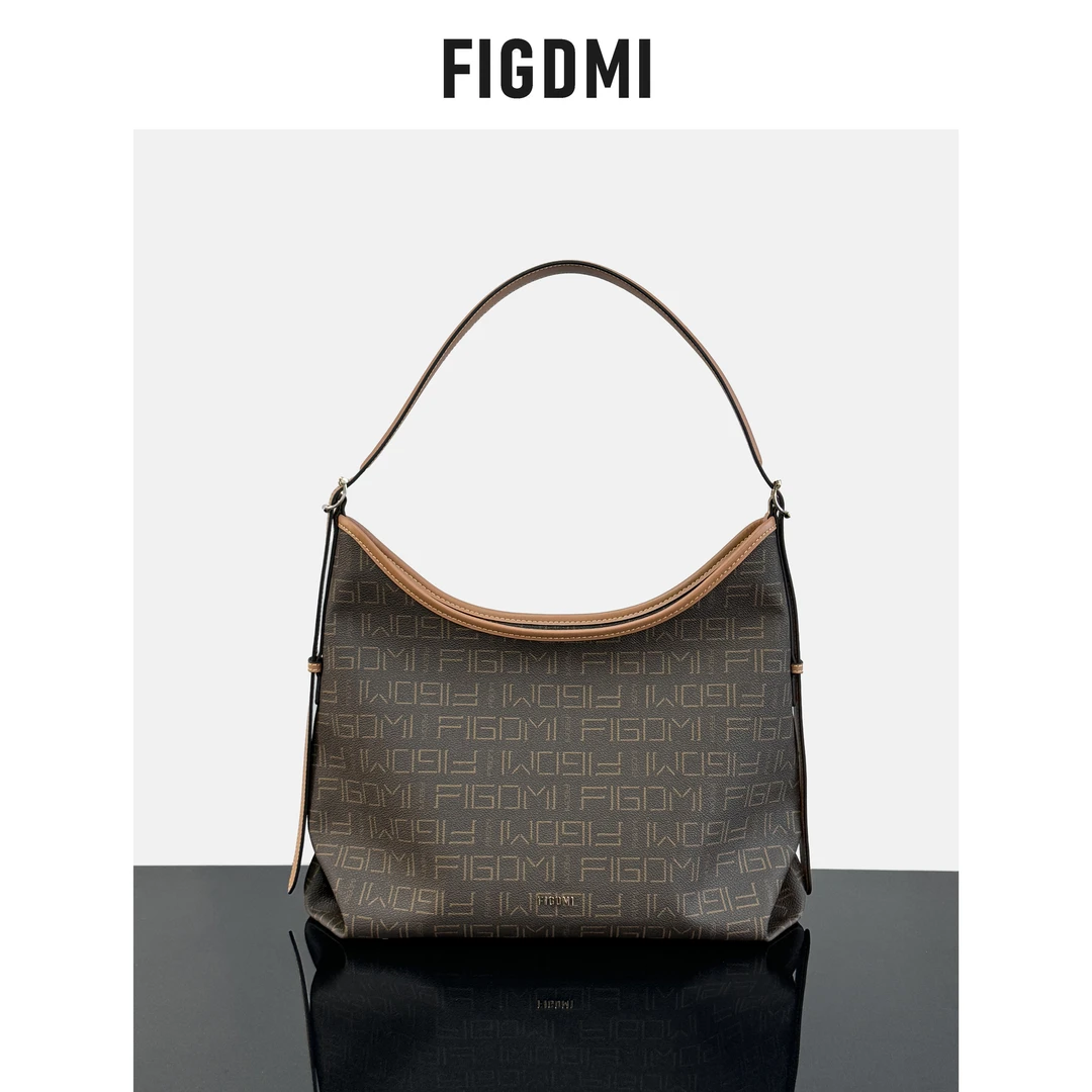 FIGDMI/菲格迪迈托特包通勤包防刮斜挎包印花小众休闲时尚单肩F37