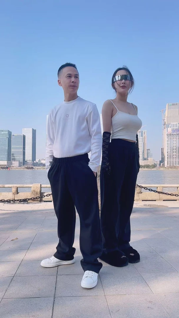 莱肯莱肯新款加绒透气加绒垂感休闲裤直筒百搭7001KZ