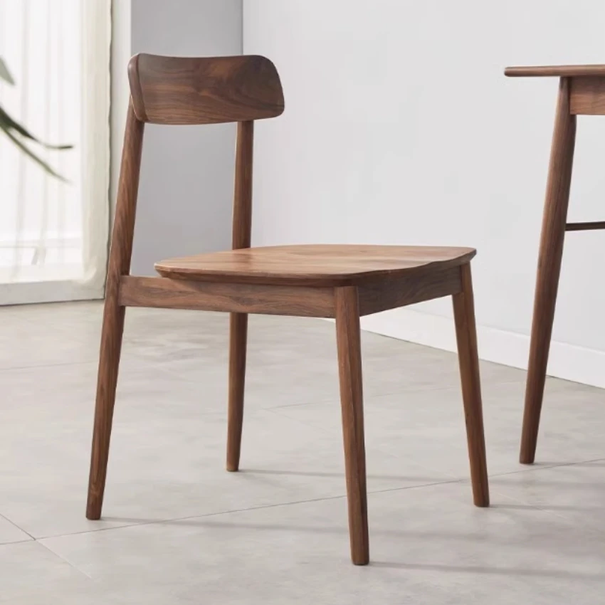 臻致美北美黑胡桃有为客厅餐厅餐椅靠背椅