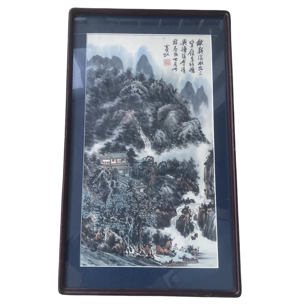 E27山水 带框尺寸79*47画心尺寸65*36