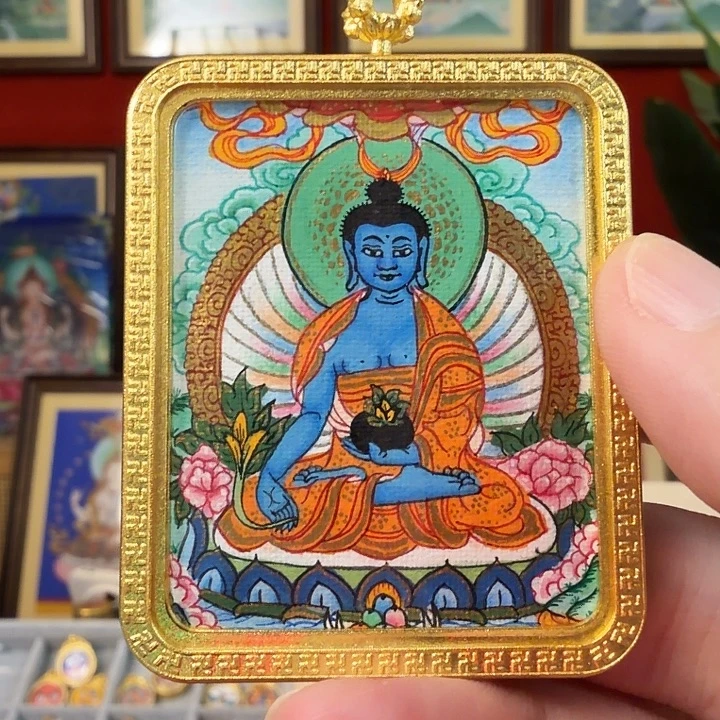 吊坠药老师-热贡纯手绘_毛毛