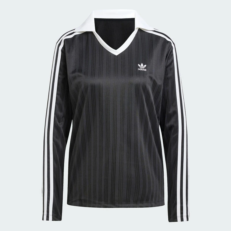 阿迪达斯 （adidas）女子V-NECK LS TEE休闲时尚长袖T恤JD2603