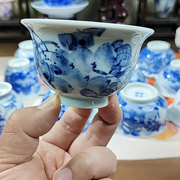 景德镇手绘画1300度高温釉下彩陶瓷