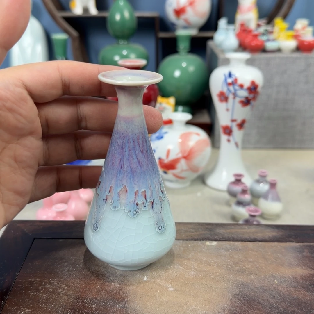 陶瓷手工小花器摆件