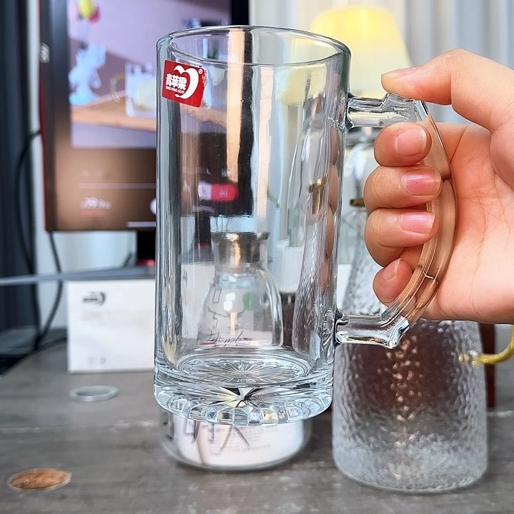 水晶玻璃无盖款玉龙杯500毫升6只