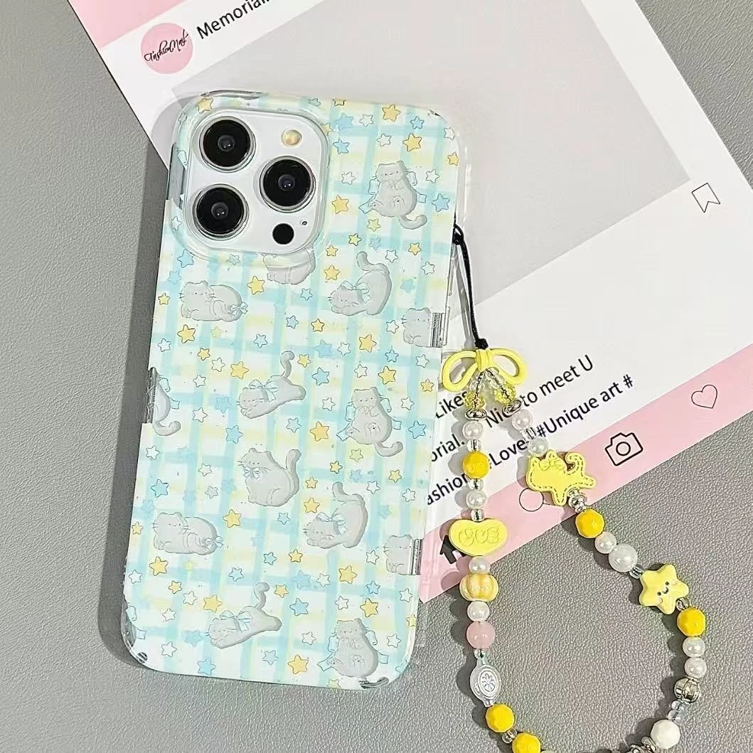 猫咪星星适用苹果16/15手机壳iphone13pro12女14小米oppo华为vivo