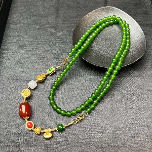 合金石英石项链 伶达饰品手作高级感项链