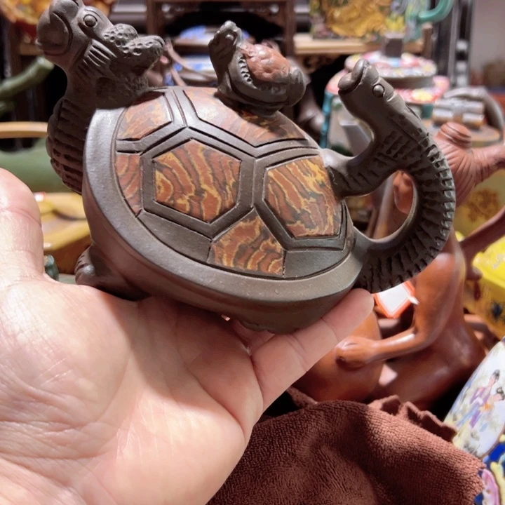 茶壶紫砂紫砂壶收藏起来了！