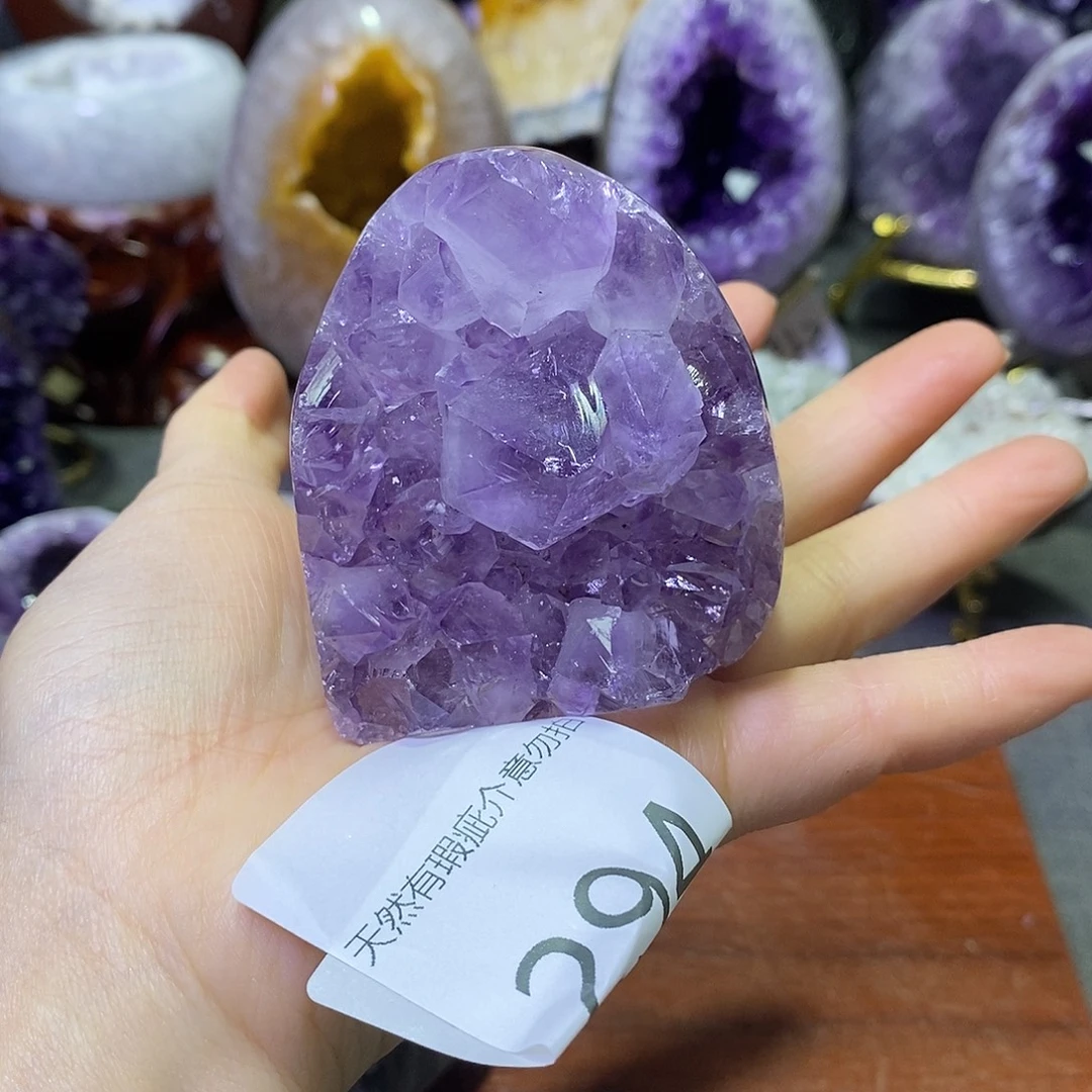 紫晶珠宝半成品未镶嵌