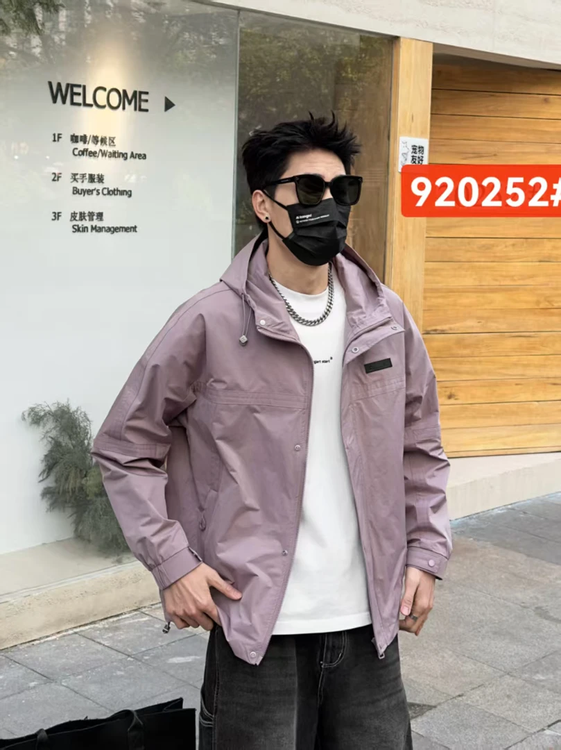 男士春款帅气连帽工装风外套920252/宾