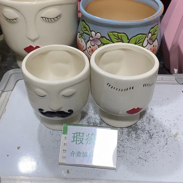 紫砂花盆多肉瑕疵盆有孔。