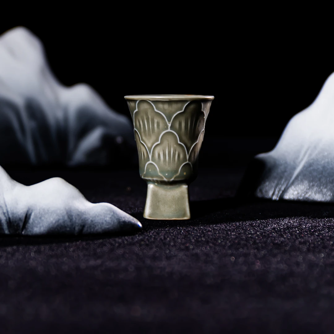 【西泠上新】南宋柴窑古青釉小品杯HX0464