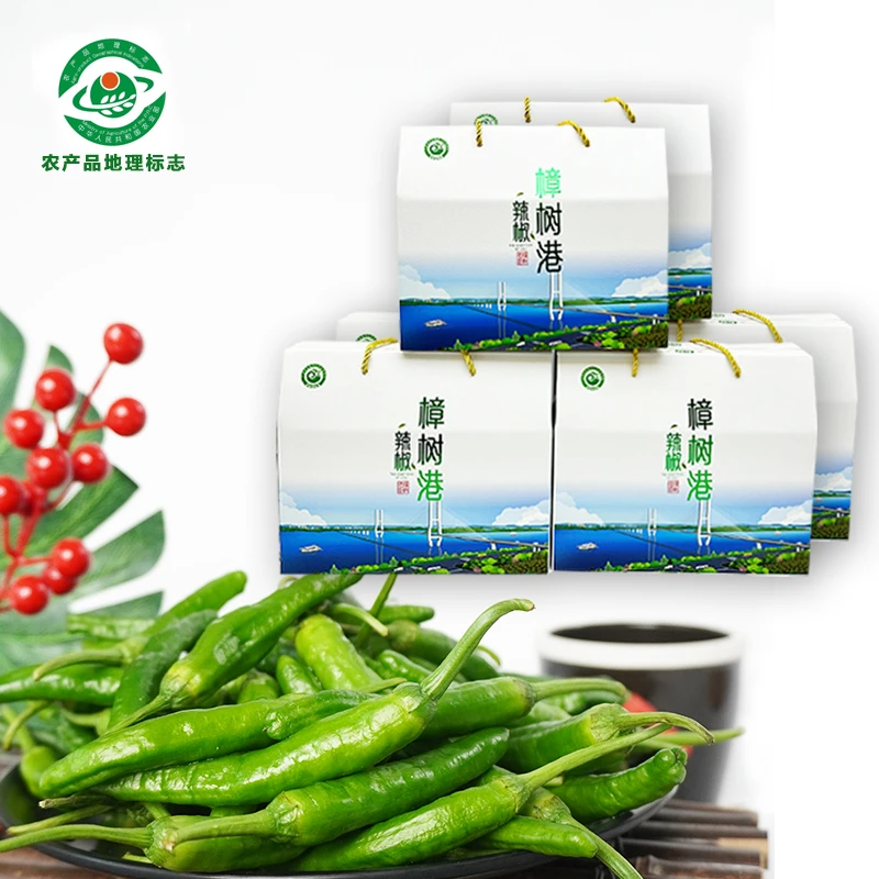 【正宗樟树港礼盒装】湖南湘阴樟树港精品礼盒装辣椒1000g新鲜