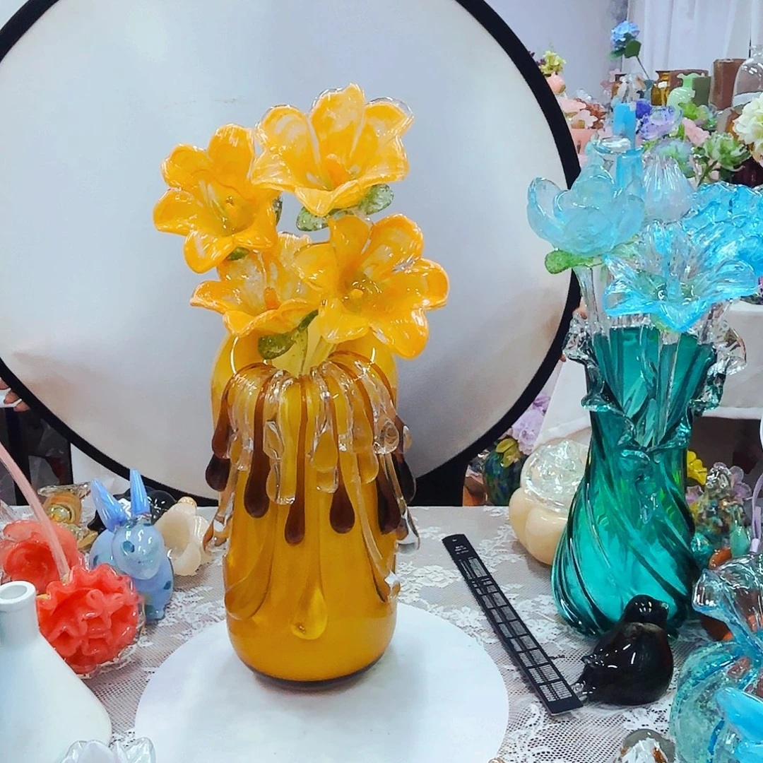 不完美琉璃花瓶花器艺术品