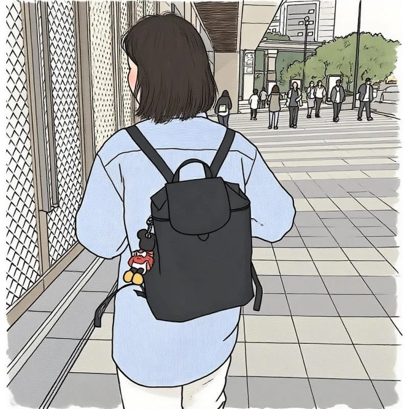 【龙龙专属】双肩女包时尚品质电脑包女士可折叠手提包