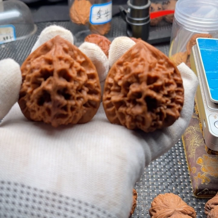 桃核把件全品龙鳞蝉47肚47