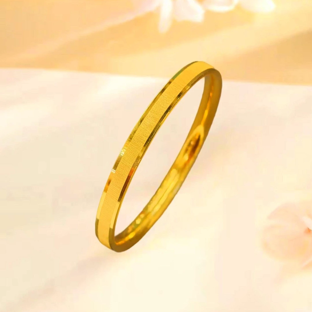 中匠福黄金•新国潮【三生三世流光】简约手镯抢38女神节好物