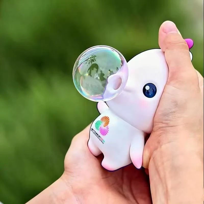 全运会喜洋洋吉祥物配饰挂件公仔吹泡泡变色解压玩具钥匙扣大湾鸡