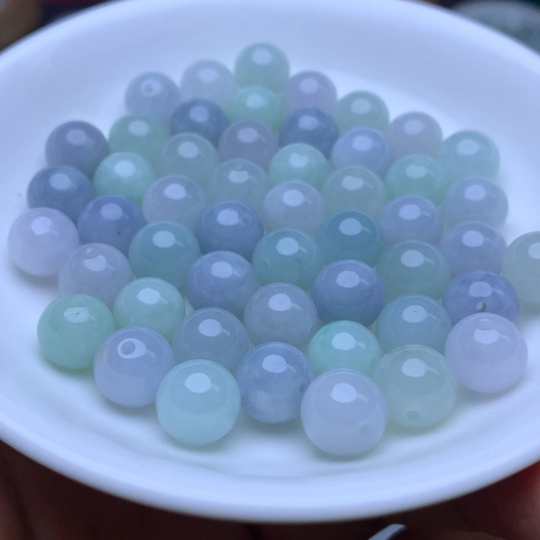 翡翠散珠卡10紫绿10个