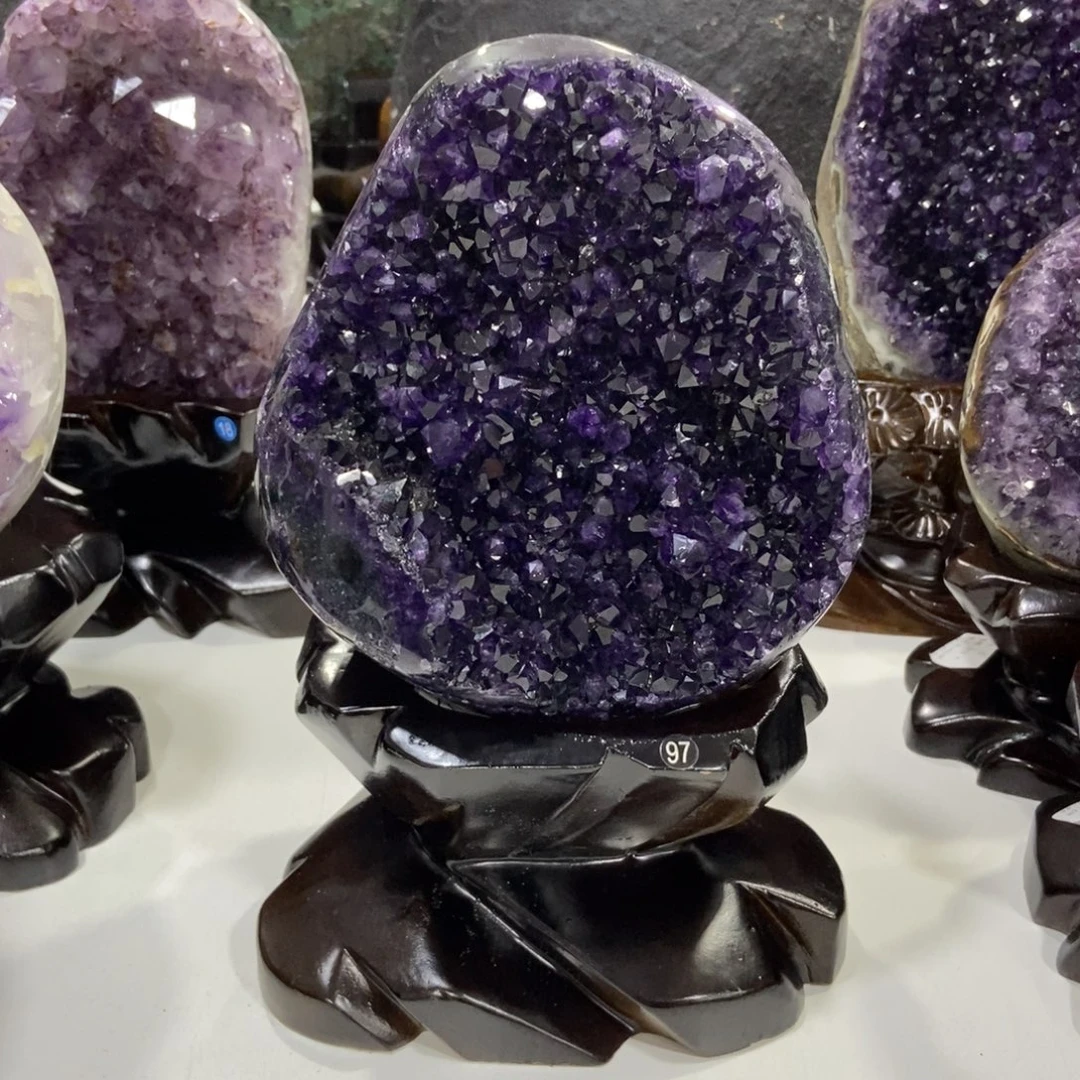 摆件紫晶未镶嵌水晶