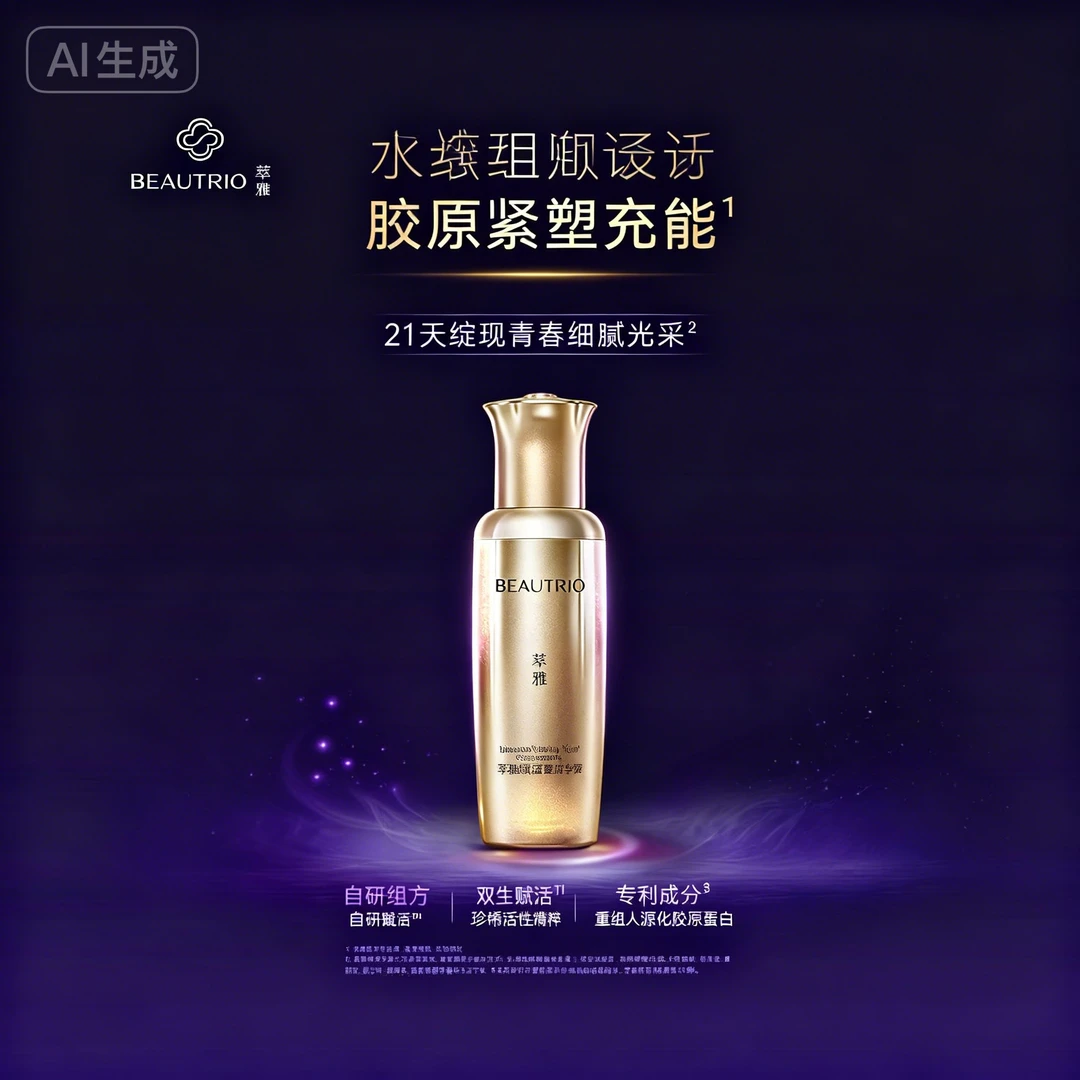 萃雅赋活紧塑精华液奢养补水润颜保湿提亮肤色