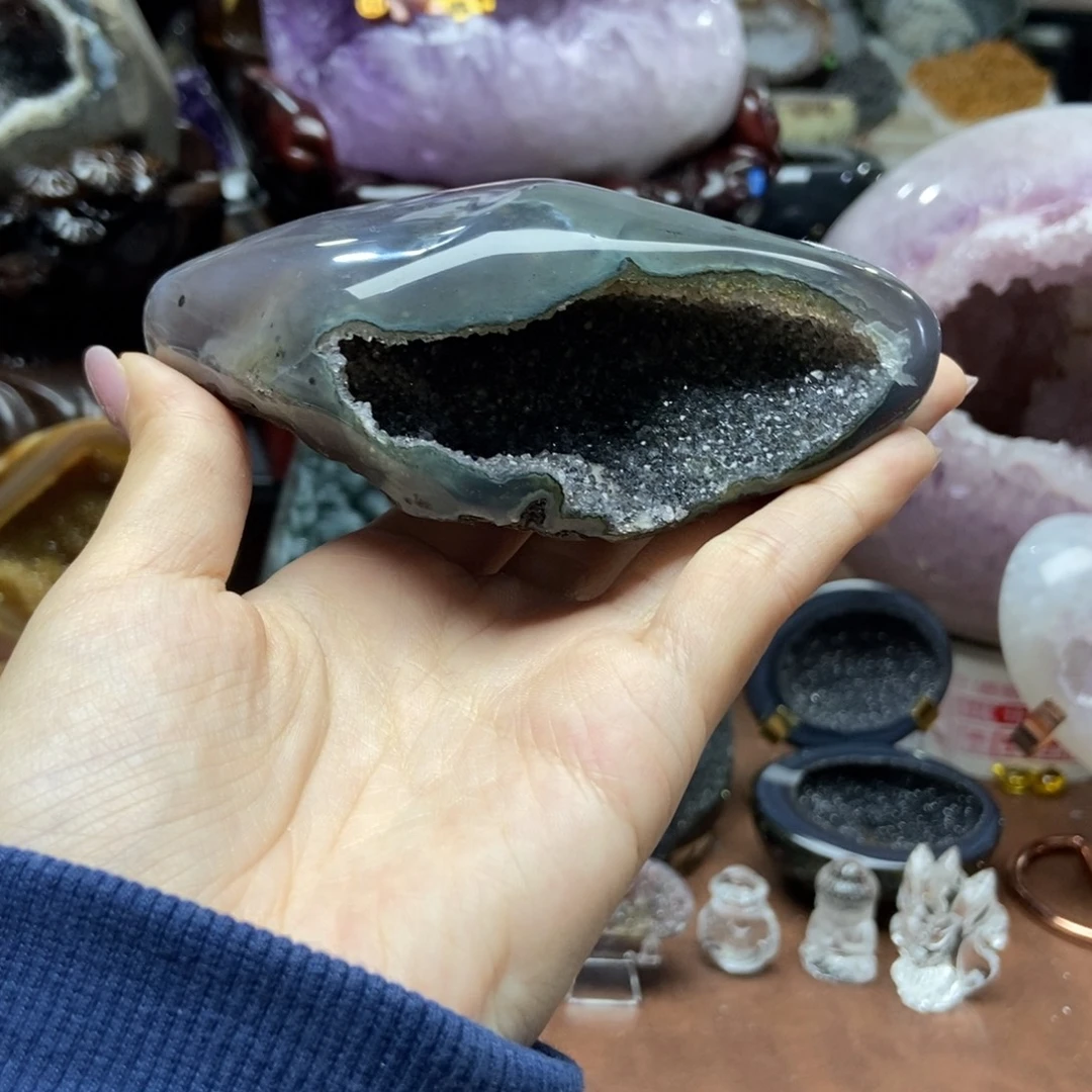 紫晶摆件未镶嵌水晶