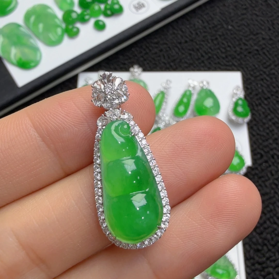 吊坠(不含链)未镶嵌翡翠福豆