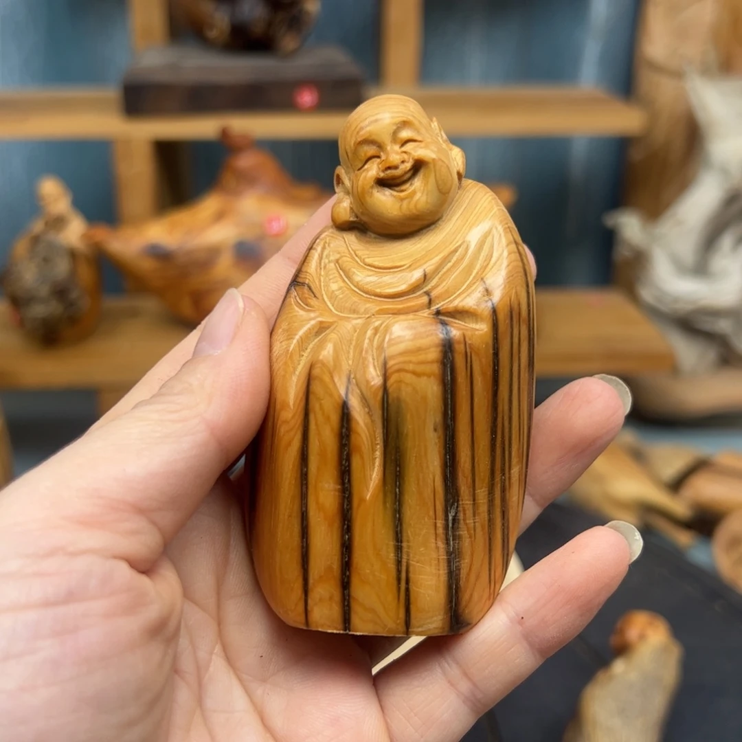木崖柏木摆件手把件