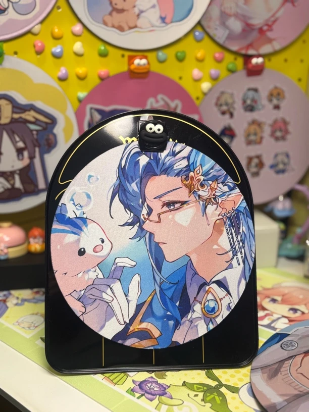 （图案自选）原神同人周边游戏圆形小鼠标桌垫二次元动漫